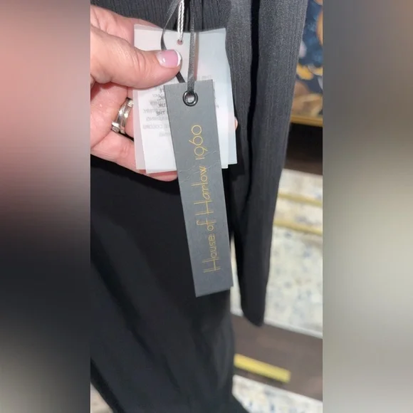 NWT House of Harlow 1960 Rahdi Black Backless Dress 🆕 Size: XL - Picture 6 of 6